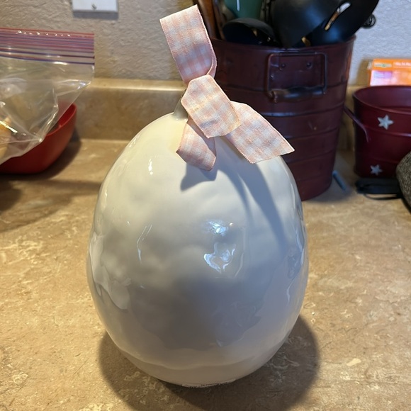 Rae Dunn White 'Happy Spring' Egg Decor - Picture 2 of 3